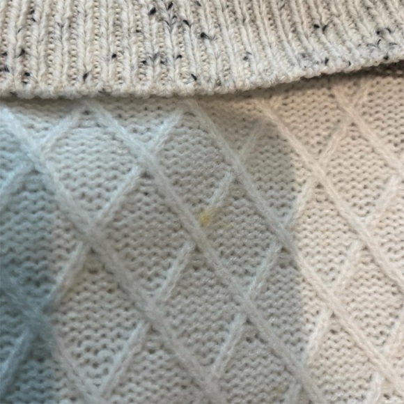 Calvin Klein Womens Patchwork Pullover Sweater, Grey, White. Size S/P - Picture 5 of 5